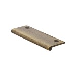 M Marcus Heritage Brass EP Hammered Cabinet Edge Pull 100mm